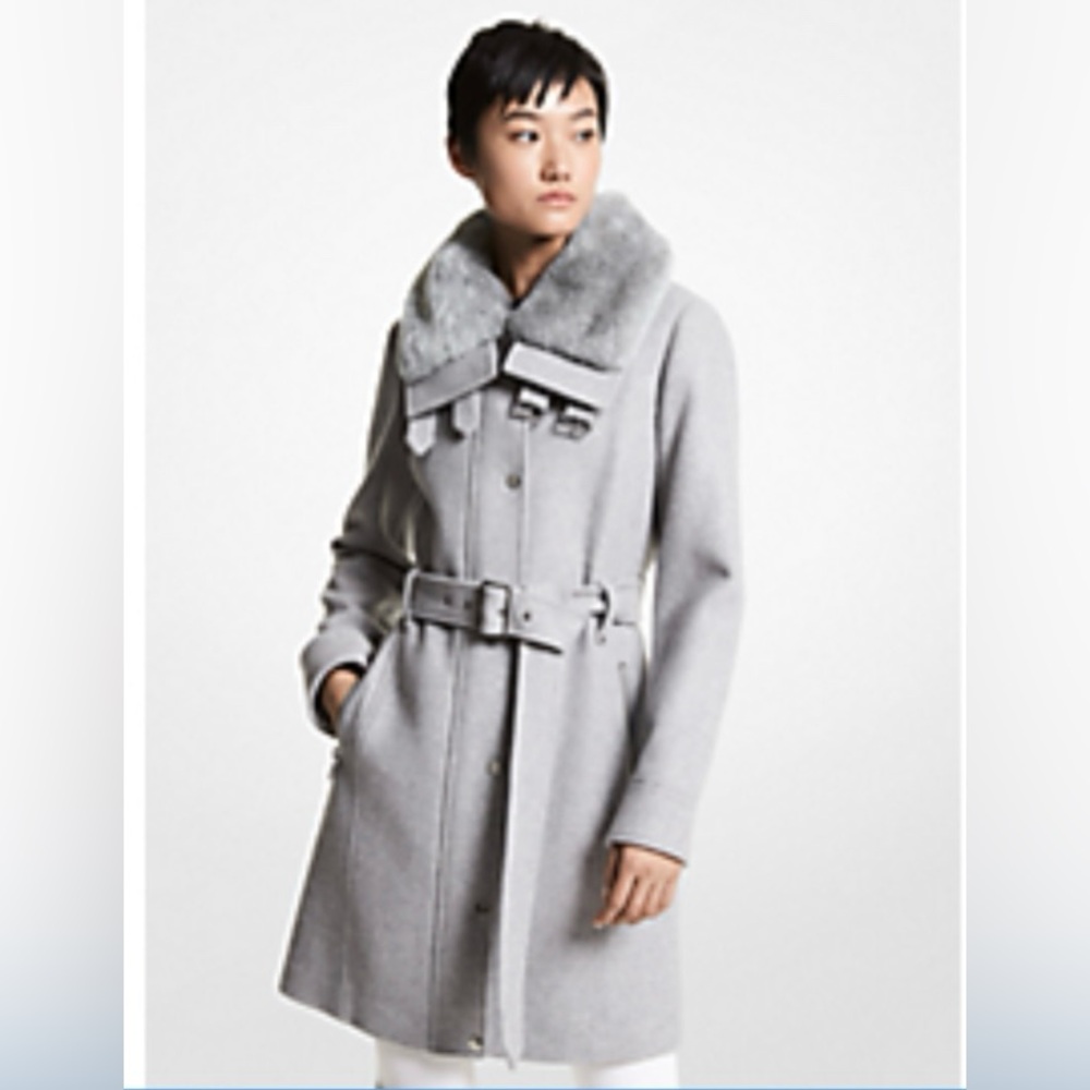 Michael Kors Grey Wool Coat - Brand New! ✨